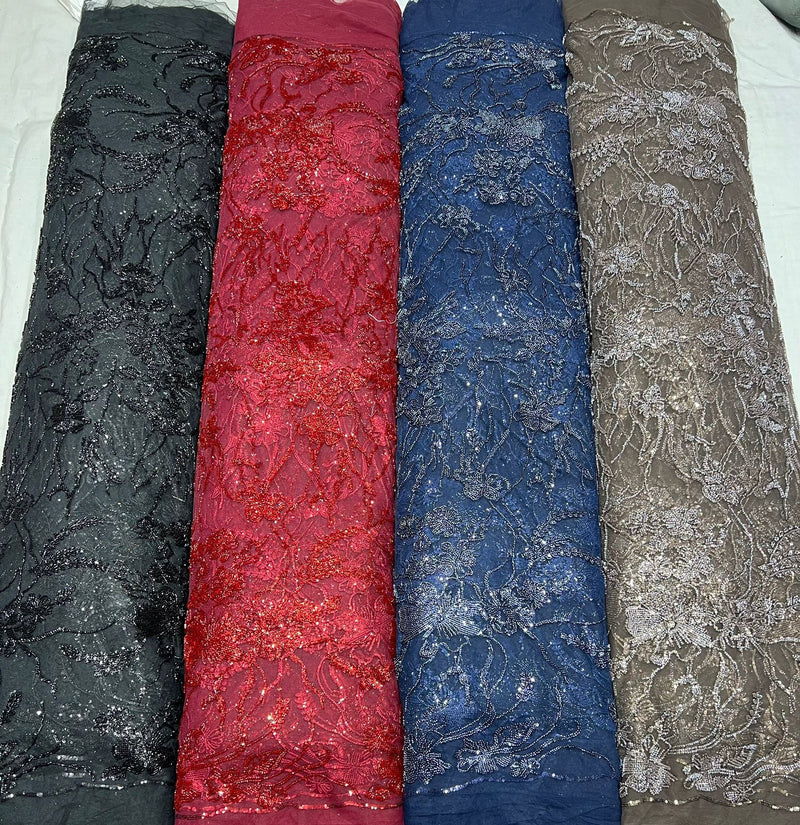 Cutdana embroidery fabric