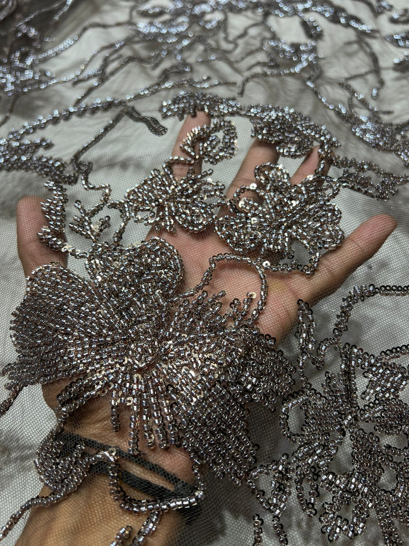 Cutdana embroidery fabric