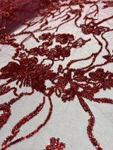 Cutdana embroidery fabric