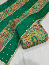 Viscose chinon embroidery fabric