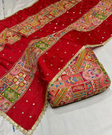 Viscose chinon embroidery fabric