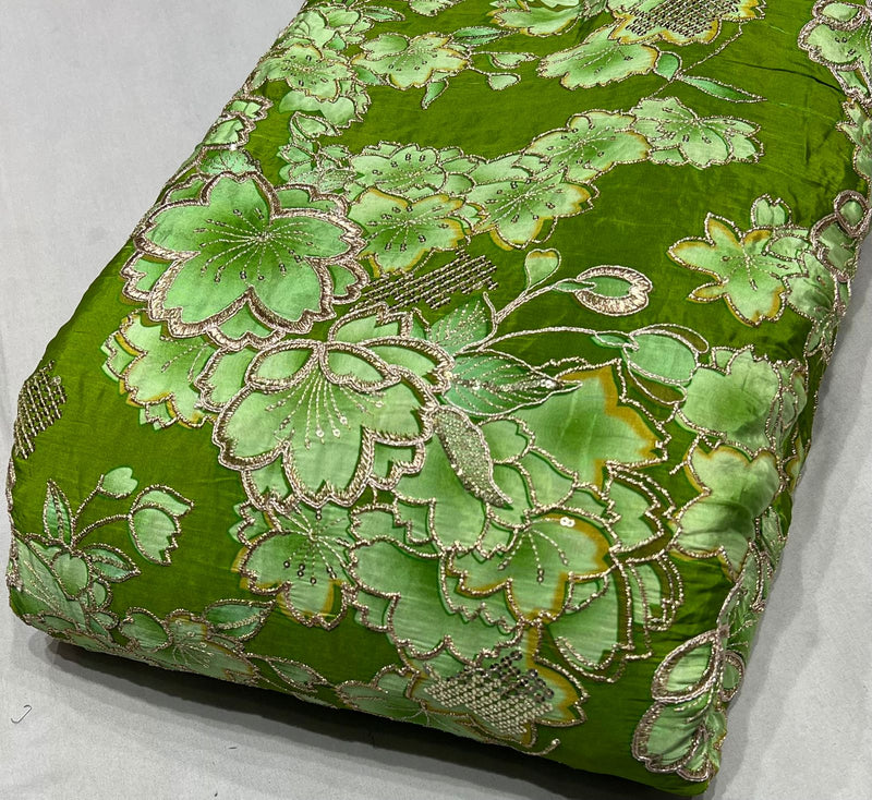 Position print embroidery fabric