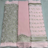 Net embroidery fabric