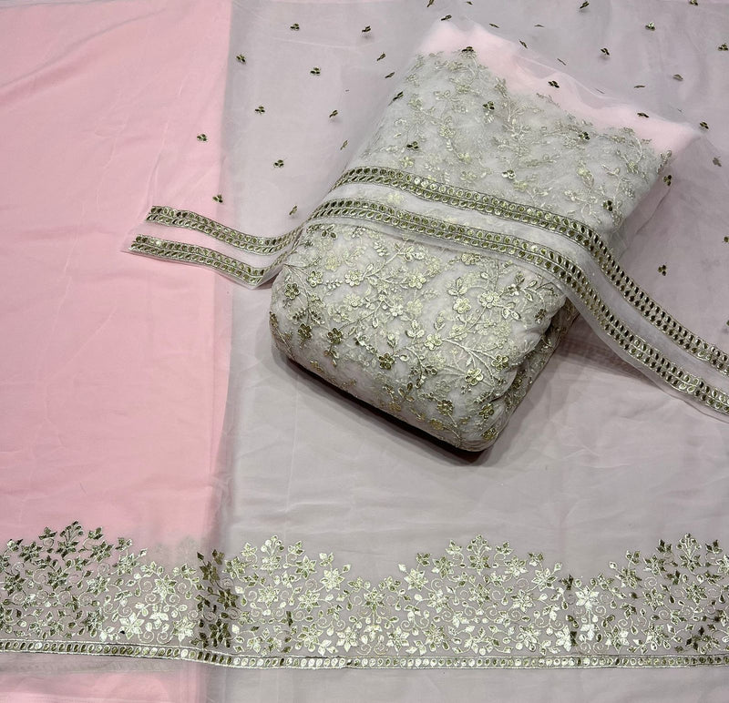 Net embroidery fabric