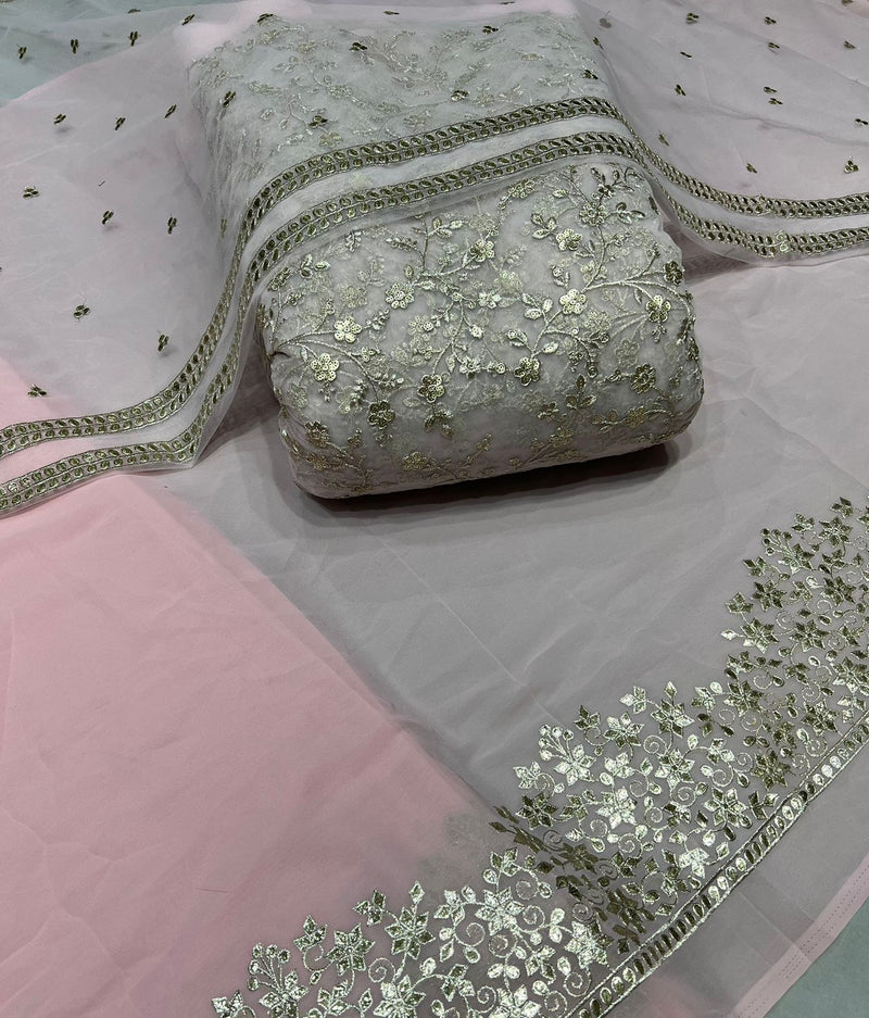 Net embroidery fabric