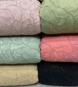 Heavy cutdana embroideryfabric