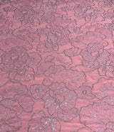 Heavy cutdana embroideryfabric