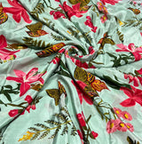 Pure crepe fabric