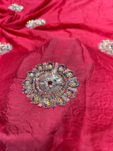 Pure viscose chinon fabric