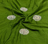 Pure viscose chinon fabric
