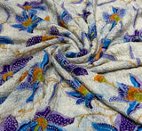 Pure crepe fabric