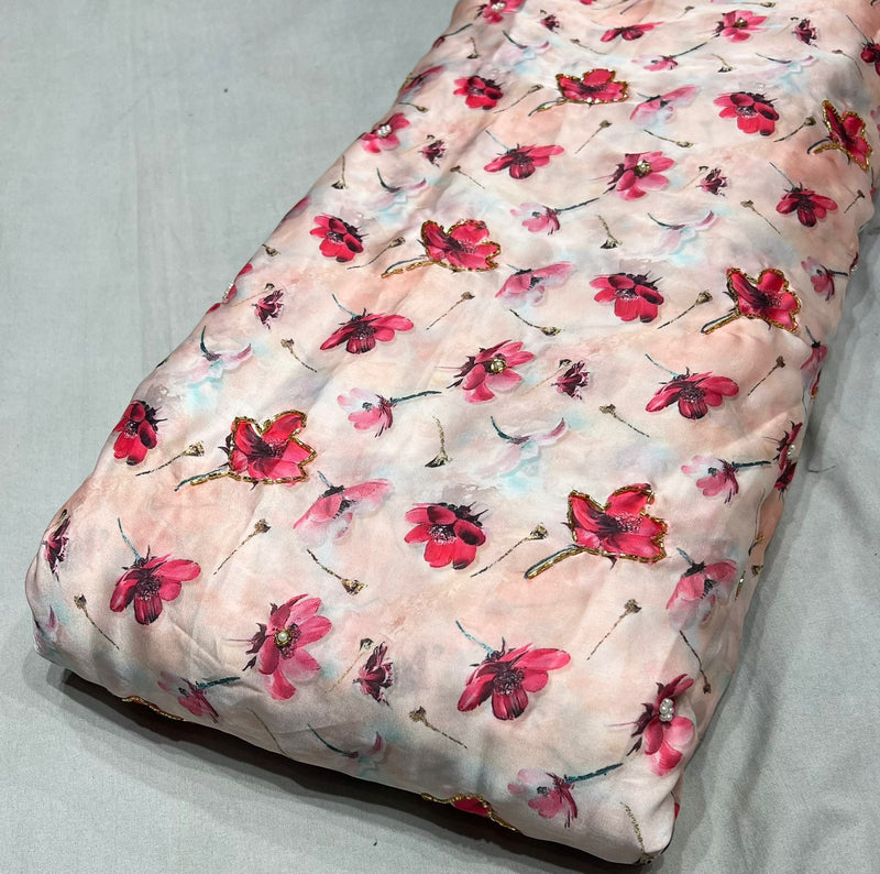 Armani satin  fabric