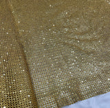 Gold sequin embroidered fabric