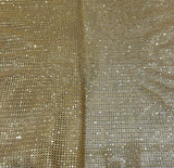 Gold sequin embroidered fabric