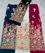 Multi embroidery fabric