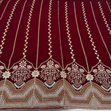 Velvet embroidery