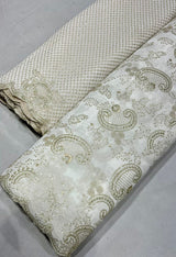 Pure georgette embroidery