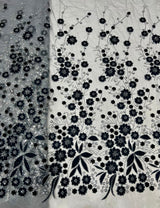 korean net cutdana embroidery