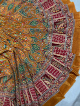 Position print embroidery Heavy coading work