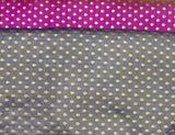 Handloom Paudhi Pure Zari Booti Banarsi Fabric