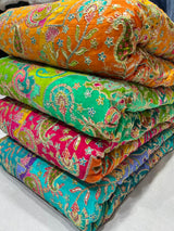 Pure Crepe Position Print Embroidery