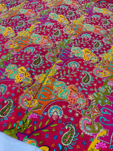 Pure Crepe Position Print Embroidery