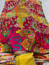 Pure Crepe Position Print Embroidery