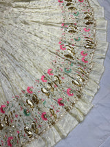 Multi Cutdana Border Embroidery