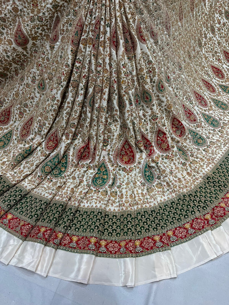 crepe Multi coding embroidery