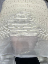 Pure Georgette Lakhnavi embroidery