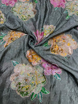 Pure habutai soft silk crepe fabric
