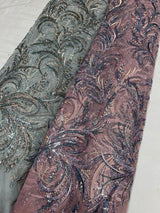 Nett Imported Cutdana Jaal Embroidery
