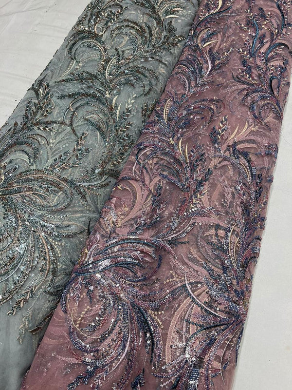 Nett Imported Cutdana Jaal Embroidery