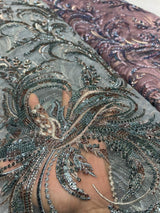 Nett Imported Cutdana Jaal Embroidery