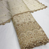Tissue Cutdana Embroidery