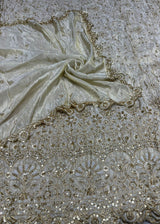 Tissue Cutdana Embroidery