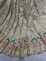 Tissue Cutdana Embroidery