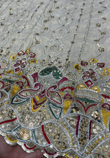 Tissue Cutdana Embroidery