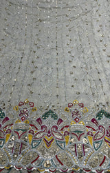 Tissue Cutdana Embroidery