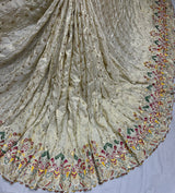 Tissue Cutdana Embroidery