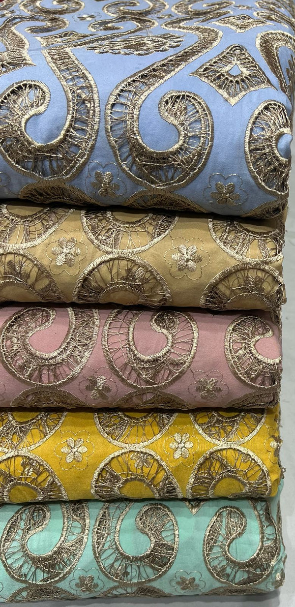 Crepe Golden zari