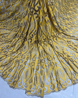Crepe Golden zari