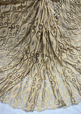 Crepe Golden zari