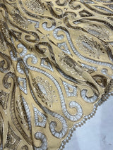 Crepe Golden zari