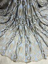 Crepe Golden zari