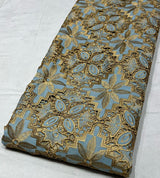 Gold zari cutwork