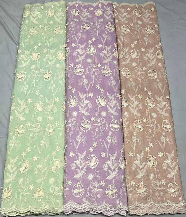 Crepe cutwork