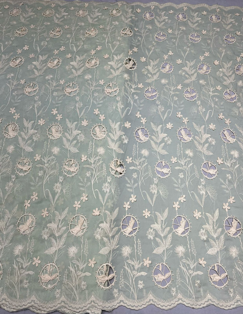 Crepe cutwork