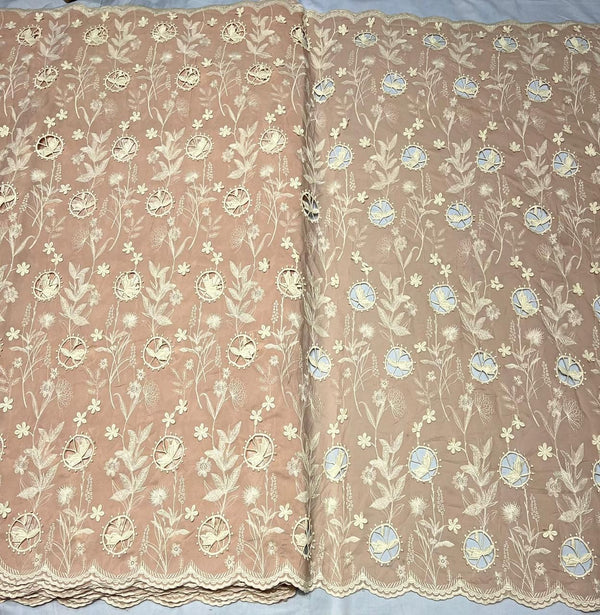 Crepe cutwork