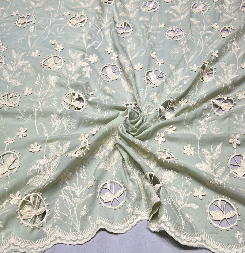 Crepe cutwork
